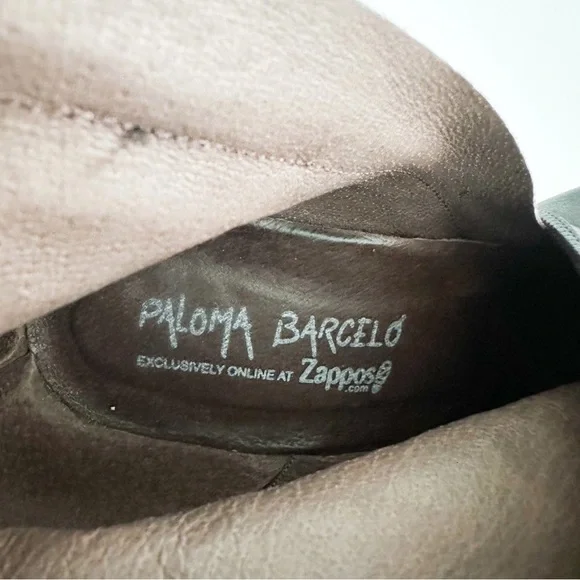 Paloma Barcelo Black Leather Colorful Heel Ankle Buckle Contemporary Boots 39 - Picture 10 of 11